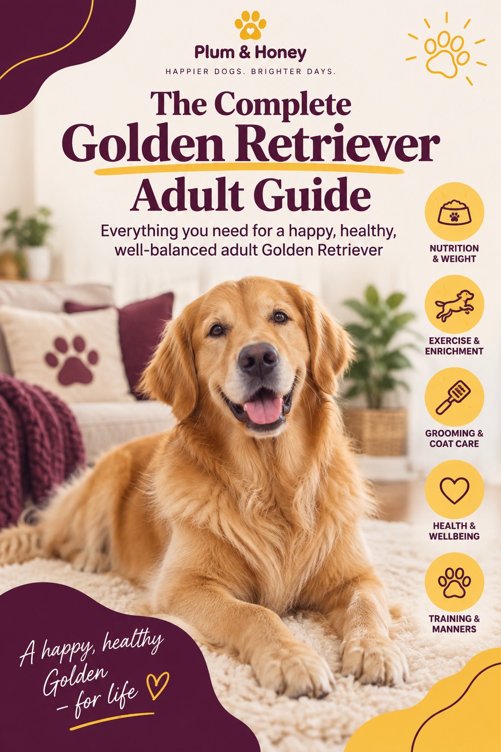 The Complete Golden Retriever Adult Guide cover